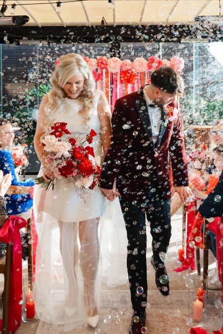 bulles pour la sortie de cérémonie