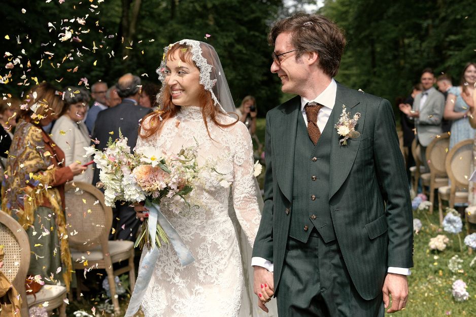 pétales séchées pour la sortie de cérémonie